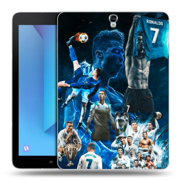 Силиконовый чехол на Samsung Galaxy Tab S3 с принтом Реал Роналдо