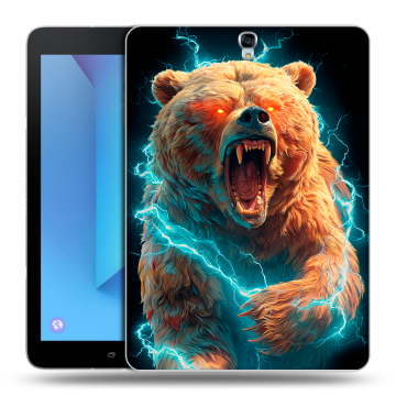 Силиконовый чехол на Samsung Galaxy Tab S3 с принтом Медведь