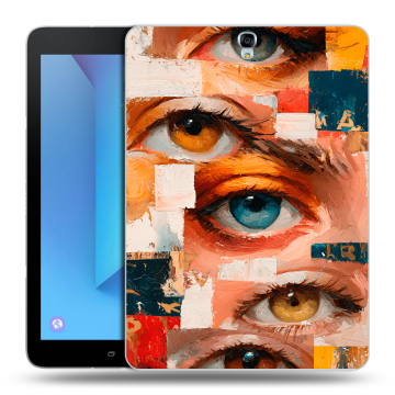 Силиконовый чехол на Samsung Galaxy Tab S3 с принтом Модный принт