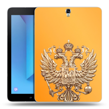 Силиконовый чехол на Samsung Galaxy Tab S3 с принтом Герб Флаг России