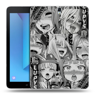 Силиконовый чехол на Samsung Galaxy Tab S3 с принтом Ahegao Ахегао Аниме
