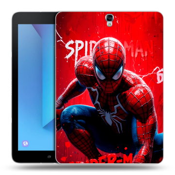 Силиконовый чехол на Samsung Galaxy Tab S3 с принтом Spiderman Человек паук