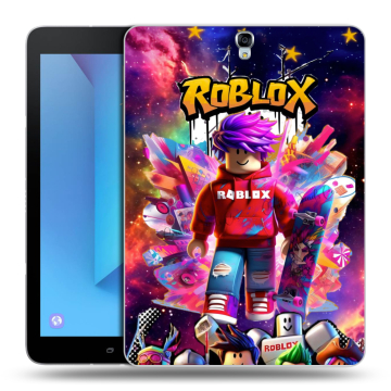 Силиконовый чехол на Samsung Galaxy Tab S3 с принтом Roblox Роблокс