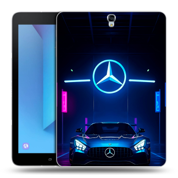 Силиконовый чехол на Samsung Galaxy Tab S3 с принтом Mercedes Мерседес Силиконовый чехол на Samsung Galaxy Tab S3 с принтом Mercedes Мерседес
