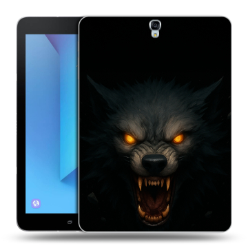 Силиконовый чехол на Samsung Galaxy Tab S3 с принтом Волк