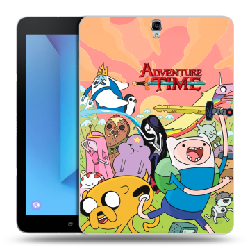 Силиконовый чехол на Samsung Galaxy Tab S3 с принтом Adventure time Время приключений