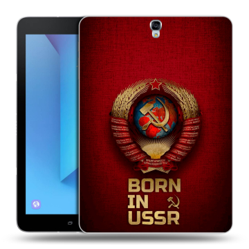Силиконовый чехол на Samsung Galaxy Tab S3 с принтом Флаг Герб СССР