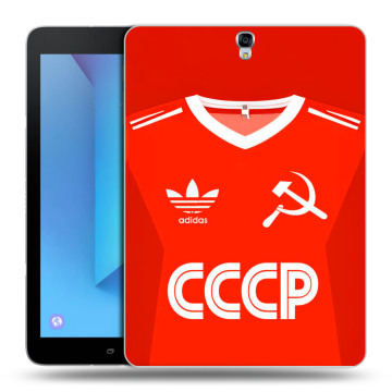Силиконовый чехол на Samsung Galaxy Tab S3 с принтом Флаг Герб СССР