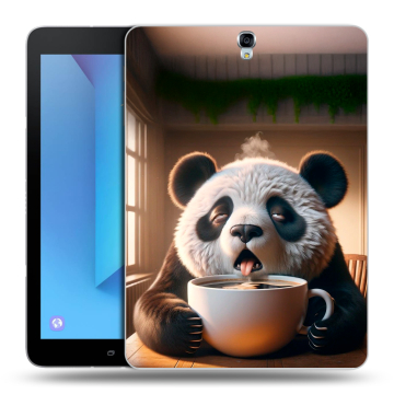 Силиконовый чехол на Samsung Galaxy Tab S3 с принтом смешная панда
