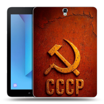Силиконовый чехол на Samsung Galaxy Tab S3 с принтом Флаг Герб СССР Силиконовый чехол на Samsung Galaxy Tab S3 с принтом Флаг Герб СССР