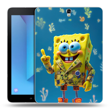 Силиконовый чехол на Samsung Galaxy Tab S3 с принтом Спанч боб Спанчбоб