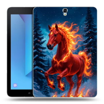 Силиконовый чехол на Samsung Galaxy Tab S3 с принтом Новый год коня