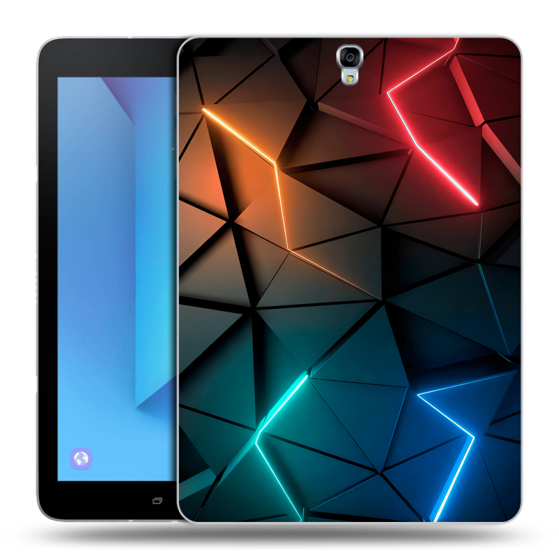 Силиконовый чехол на Samsung Galaxy Tab S3 с принтом Абстракция неон Силиконовый чехол на Samsung Galaxy Tab S3 с принтом Абстракция неон