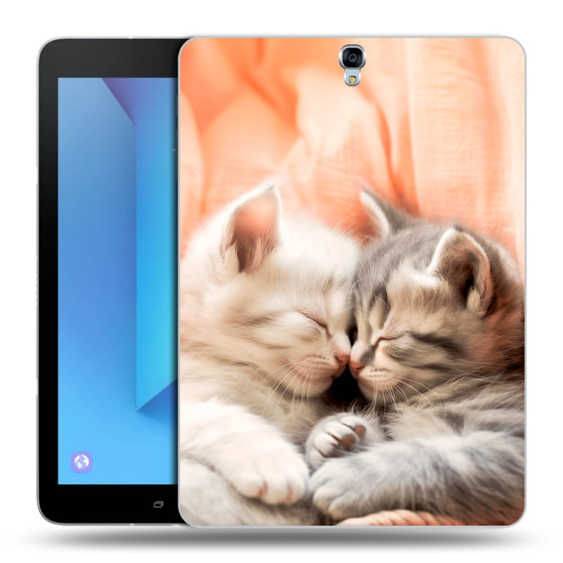 Силиконовый чехол на Samsung Galaxy Tab S3 с принтом Котята Силиконовый чехол на Samsung Galaxy Tab S3 с принтом Котята