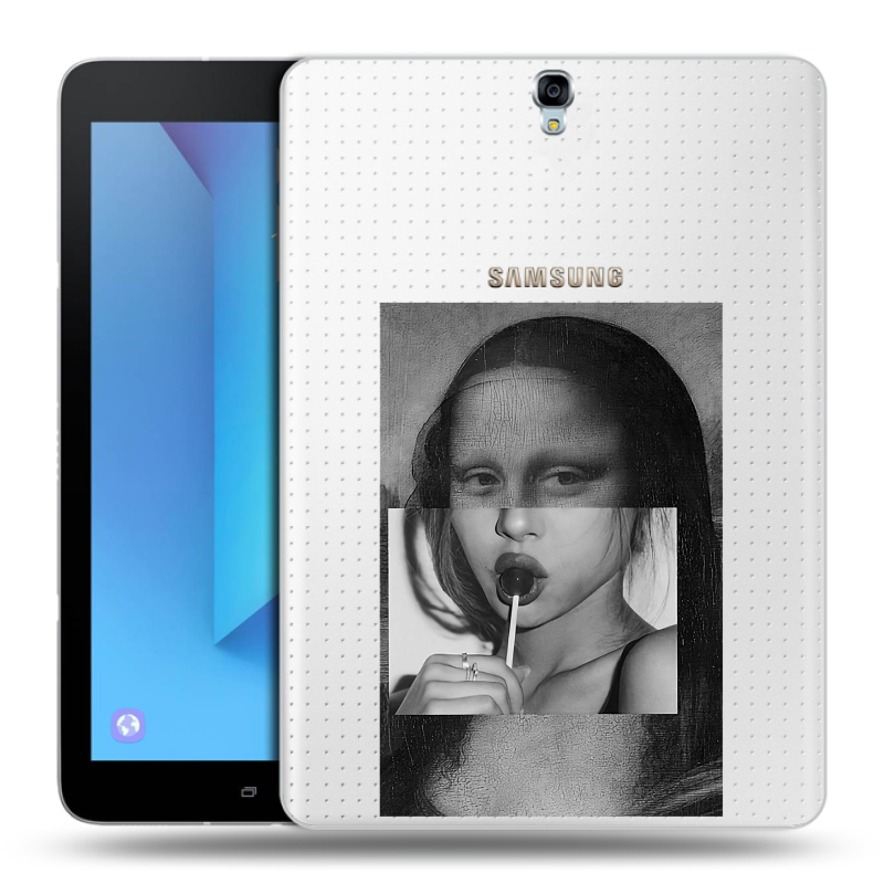 Силиконовый чехол на Samsung Galaxy Tab S3 с принтом Мона Лиза Силиконовый чехол на Samsung Galaxy Tab S3 с принтом Мона Лиза