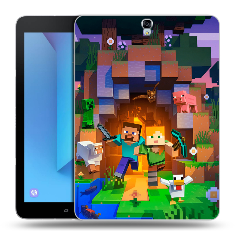 Силиконовый чехол на Samsung Galaxy Tab S3 с принтом Майнкрафт Minecraft Силиконовый чехол на Samsung Galaxy Tab S3 с принтом Майнкрафт Minecraft