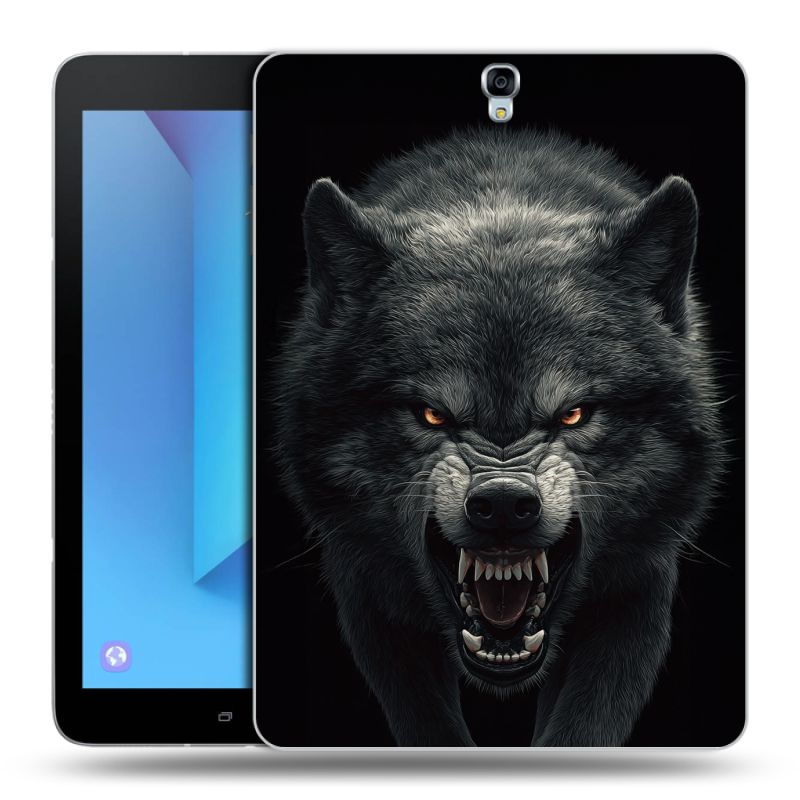 Силиконовый чехол на Samsung Galaxy Tab S3 с принтом Волк Силиконовый чехол на Samsung Galaxy Tab S3 с принтом Волк