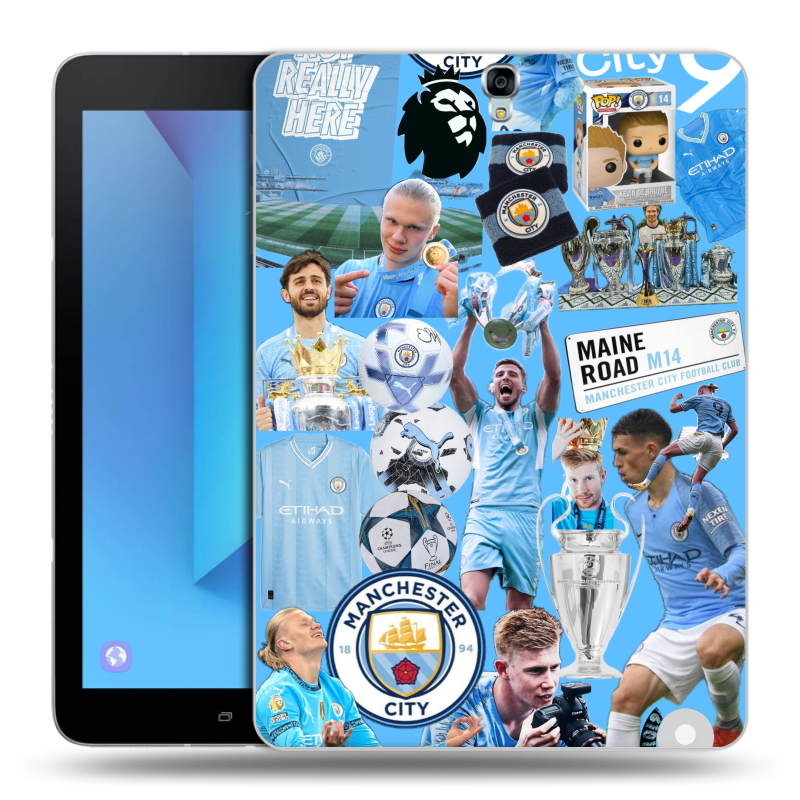 Силиконовый чехол на Samsung Galaxy Tab S3 с принтом Man City Манчестер Сити Силиконовый чехол на Samsung Galaxy Tab S3 с принтом Man City Манчестер Сити