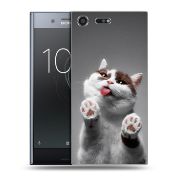 Силиконовый чехол на Sony Xperia XZ Premium с принтом Коты Силиконовый чехол на Sony Xperia XZ Premium с принтом Коты