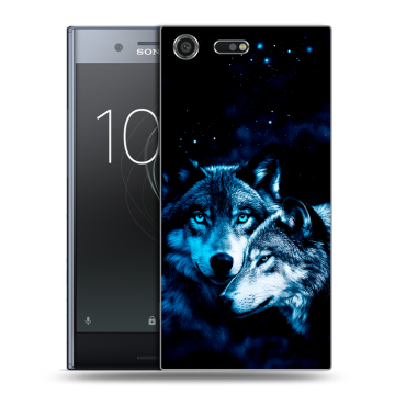 Силиконовый чехол на Sony Xperia XZ Premium с принтом Волки Силиконовый чехол на Sony Xperia XZ Premium с принтом Волки