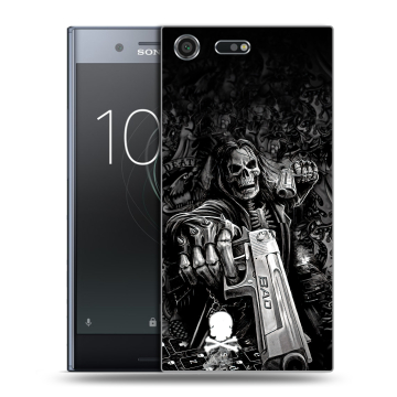 Силиконовый чехол на Sony Xperia XZ Premium с принтом Скелет Силиконовый чехол на Sony Xperia XZ Premium с принтом Скелет
