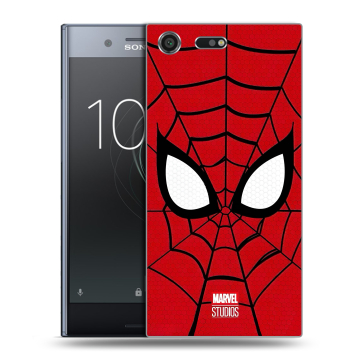 Силиконовый чехол на Sony Xperia XZ Premium с принтом человек паук spiderman Силиконовый чехол на Sony Xperia XZ Premium с принтом человек паук spiderman