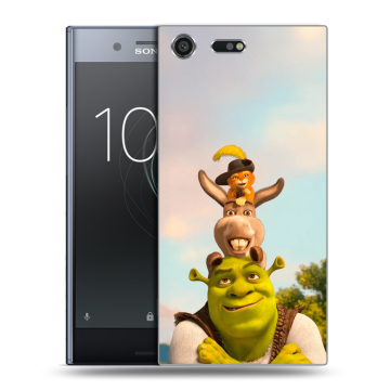 Силиконовый чехол на Sony Xperia XZ Premium с принтом Шрек Shrek