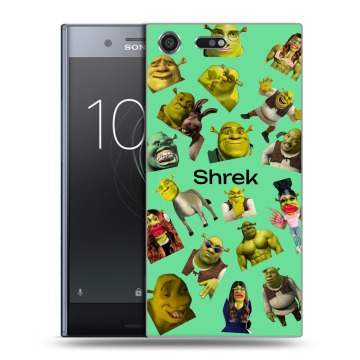 Силиконовый чехол на Sony Xperia XZ Premium с принтом Шрек Shrek