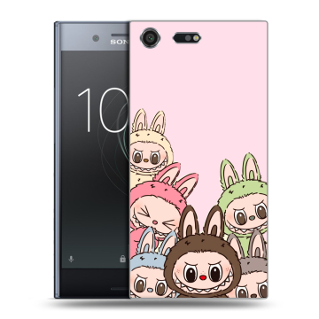 Силиконовый чехол на Sony Xperia XZ Premium с принтом Лабубу