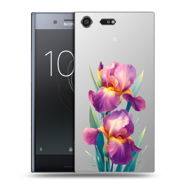 Силиконовый чехол на Sony Xperia XZ Premium с принтом Цветы орхидеи