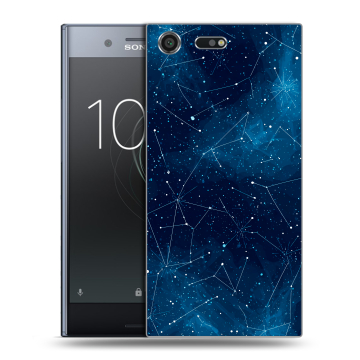 Силиконовый чехол на Sony Xperia XZ Premium с принтом Космос звезды