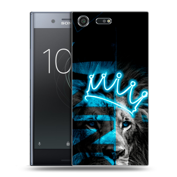 Силиконовый чехол на Sony Xperia XZ Premium с принтом Король лев