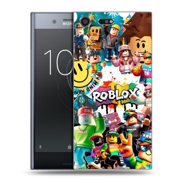 Силиконовый чехол на Sony Xperia XZ Premium с принтом Roblox Роблокс Силиконовый чехол на Sony Xperia XZ Premium с принтом Roblox Роблокс