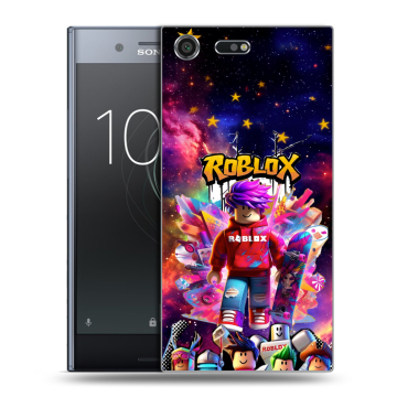 Силиконовый чехол на Sony Xperia XZ Premium с принтом Roblox Роблокс Силиконовый чехол на Sony Xperia XZ Premium с принтом Roblox Роблокс