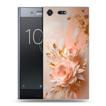 Силиконовый чехол на Sony Xperia XZ Premium с принтом женский