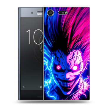 Силиконовый чехол на Sony Xperia XZ Premium с принтом Death note Тетрадь смерти