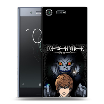 Силиконовый чехол на Sony Xperia XZ Premium с принтом Death note Тетрадь смерти