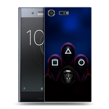 Силиконовый чехол на Sony Xperia XZ Premium с принтом Игра Кальмара