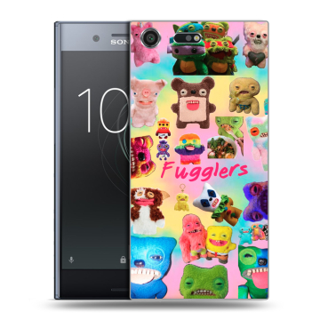 Силиконовый чехол на Sony Xperia XZ Premium с принтом Флагер Fuggler
