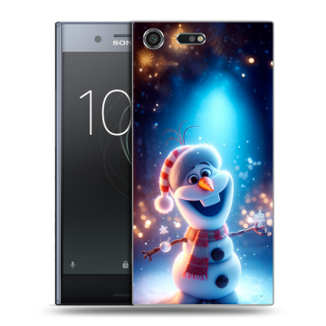 Силиконовый чехол на Sony Xperia XZ Premium с принтом Новый год
