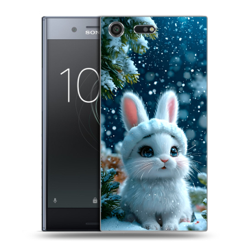 Силиконовый чехол на Sony Xperia XZ Premium с принтом Новый год