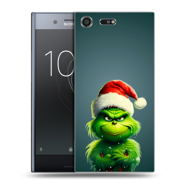 Силиконовый чехол на Sony Xperia XZ Premium с принтом Новый год