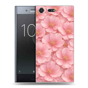 Силиконовый чехол на Sony Xperia XZ Premium с принтом женский