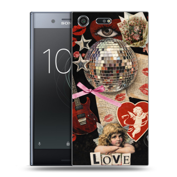 Силиконовый чехол на Sony Xperia XZ Premium с принтом для девочек