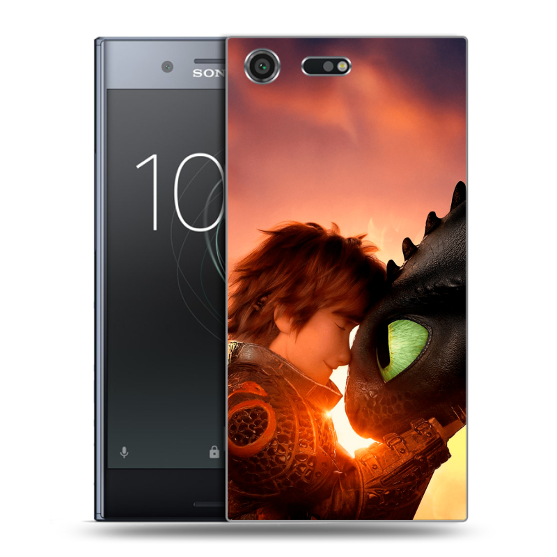 Силиконовый чехол на Sony Xperia XZ Premium с принтом Как приручить дракона Силиконовый чехол на Sony Xperia XZ Premium с принтом Как приручить дракона