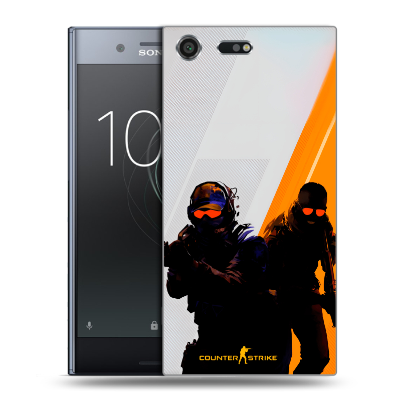 Силиконовый чехол на Sony Xperia XZ Premium с принтом Контер страйк Counter strike Силиконовый чехол на Sony Xperia XZ Premium с принтом Контер страйк Counter strike
