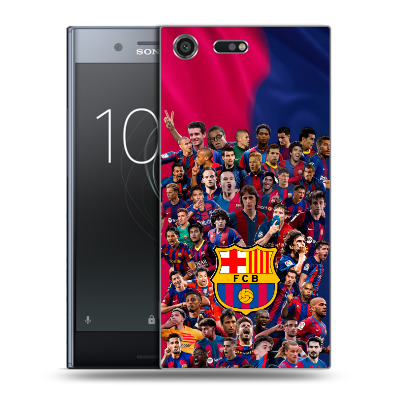 Силиконовый чехол на Sony Xperia XZ Premium с принтом Барселона Barcelona Силиконовый чехол на Sony Xperia XZ Premium с принтом Барселона Barcelona
