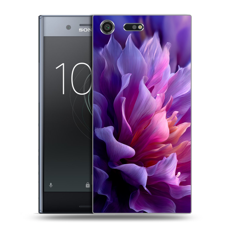 Силиконовый чехол на Sony Xperia XZ Premium с принтом женский цветы Силиконовый чехол на Sony Xperia XZ Premium с принтом женский цветы
