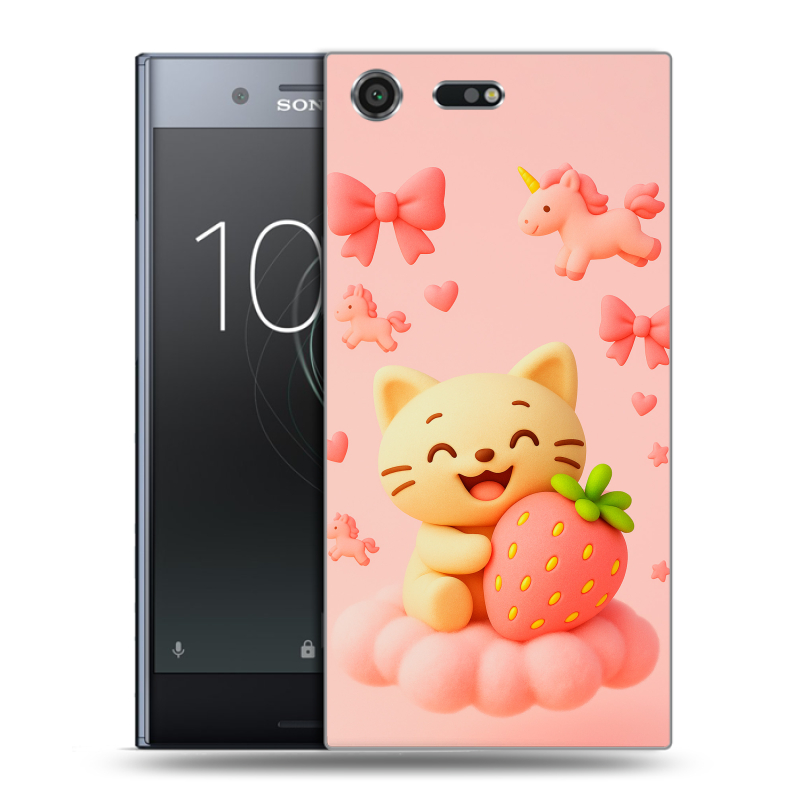 Силиконовый чехол на Sony Xperia XZ Premium с принтом для девочек Силиконовый чехол на Sony Xperia XZ Premium с принтом для девочек