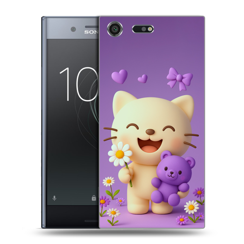 Силиконовый чехол на Sony Xperia XZ Premium с принтом для девочек Силиконовый чехол на Sony Xperia XZ Premium с принтом для девочек